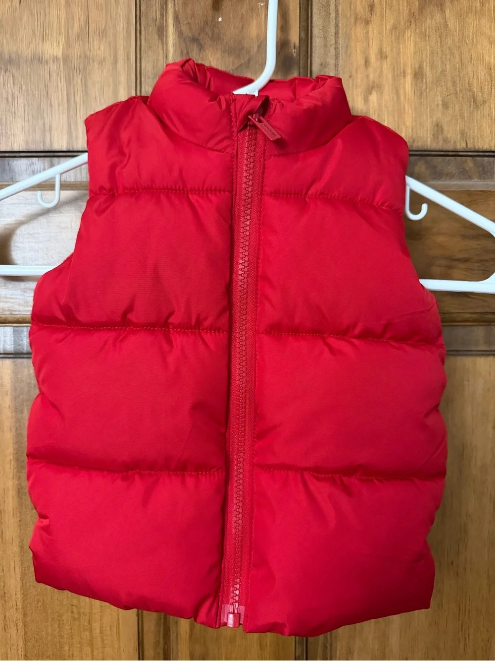 Old Navy Red Quilted Puffer Vest